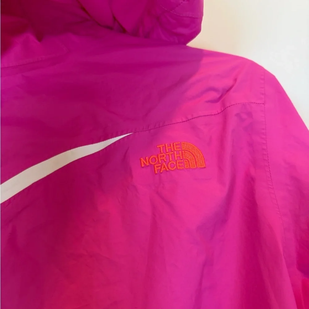The North Face Girls Pink and White Windbreaker Jacket Sz XL - Picture 5 of 11